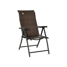 Sedia pieghevole - MUVOE - Outsunny - Schienale 7 posizioni - Pieghevole - Rattan PE Marrone