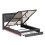 5ft King Upholstered Bed Frame with Hydraulic and Drawers Storage 8