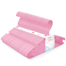 Kidoola 36 Pack Plastic Kids Hangers, Pink