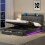 5ft King Upholstered Bed Frame with Hydraulic and Drawers Storage 2