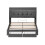 5ft King Upholstered Bed Frame with Hydraulic and Drawers Storage 12