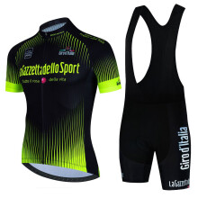 Tour de Giro d'Italia zomerfietsshirt met korte mouwen_zwart_Aziatische maat - 2XL