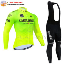 Winter 2026 Thermofleece Fietsjersey met lange mouwen Fietskleding Uniform Bik_ZR21_L