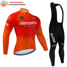 Winter 2026 Thermisch Fleece Fietsshirt met Lange Mouwen Fietskleding Uniform Bik_ZR23_XL