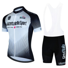 Tour de Giro d'Italia Zomerfietskleding Fietsshirt met korte mouwen_Rood_Aziatische maat - XL