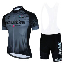 Tour de Giro d'Italia zomerfietskleding, fietsshirt met korte mouwen, geel, Aziatische maat - 3XL