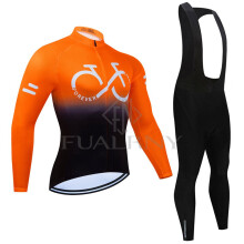 Fietsjersey met lange mouwen, 19D bibset, MTB-fietskleding, Quick_ForCyc9_3XL