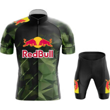 Fietskleding, MTB-kleding voor heren, R-e-d B-u-l-l 2026 sportset, herenbroekje, T-shirt, blauw, Azi