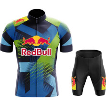 MTB-fietskleding voor heren, fietsshirt, herenkleding, R-e-d B-u-l-l, korte broek, lavendel, Aziatis