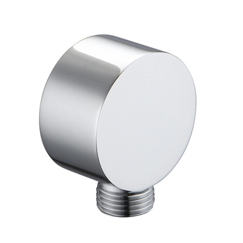 Adjustable Wall Mounted Shower Head Holder, Durable Brass Bracket Black and Chrome for Bathroom