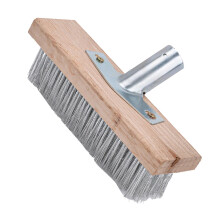 Stainless Steel Floor Brush 50cm Heavy Duty Wire Head for Rust Removal and MultiSurface Cleaning
