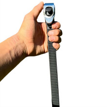 12.6 Inch Heavy Duty Adjustable Ratchet Strap with Reusable Grip Lock for Cargo and Outdoor Gear