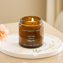 (Lemon and Rose) Soy Wax Scented Candle Hotel Fragrance Candles with Glass Containers