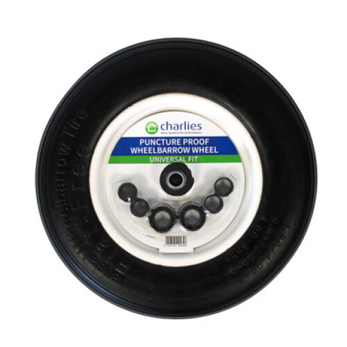 Charlies Wheelbarrow Wheel, Puncture Proof - Universal Fit