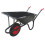 Charlies Pneumatic Wheels Wheelbarrow, Black - 85L 1