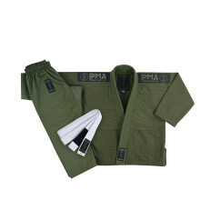 (M0) PMA Kids Elite Pearl Weave Jiu Jitsu Gi - Military Green