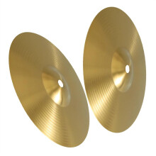 Durable Brass Drum Cymbals 2pcs Set with Balanced Jazz Tone and Studio‑Ready Crash Sound