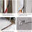 Magnetic Window Screen Grey Mesh 70x120cm with Black Frame, Adjustable Size, Easy Installation 2