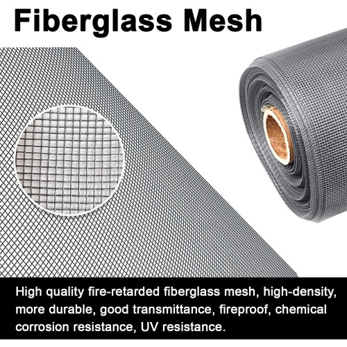 Magnetic Window Screen Adjustable DIY Grey Mesh 85x180cm Easy Install Pest Blocking 1