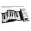 61 Key Electronic Keyboard with LCD Display, Dual Timbre and Split Function, Portable Roll Up Piano 2
