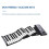 61 Key Electronic Keyboard with LCD Display, Dual Timbre and Split Function, Portable Roll Up Piano 4