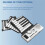 61 Key Electronic Keyboard with LCD Display, Dual Timbre and Split Function, Portable Roll Up Piano 5