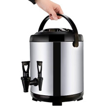 Stainless Steel Hot Water Dispenser with Tap, Large Capacity Insulated Beverage Urn for Coffee and Tea
