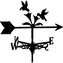 Metal Weather Vane for Garden and Barn Decorative Accent with Accurate Wind Direction Indicator