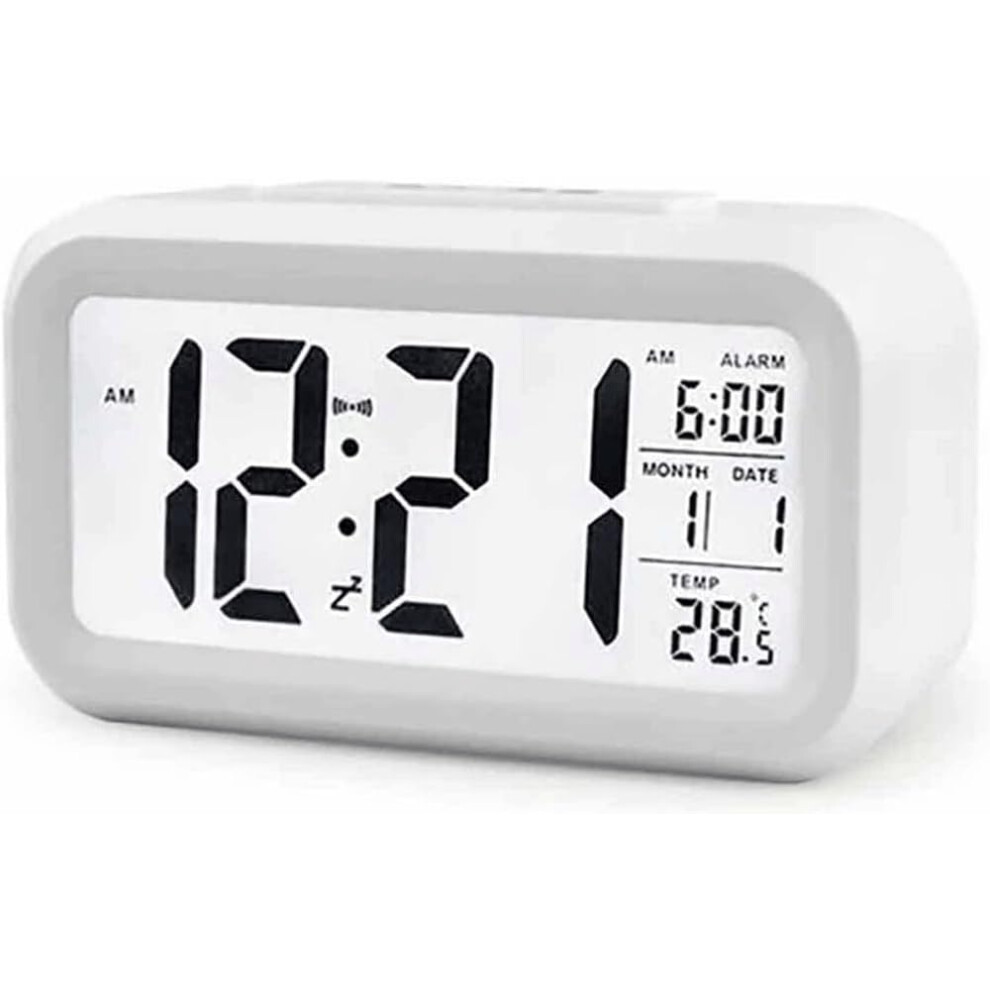 Wake Up Alarm Clock With Smart Sunrise, Digital Snooze, Temperature Display For Kids Bedroom Light