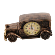 Vintage Car Clock with Silent Mechanism Retro Desk Ornament for Home and Office Decor