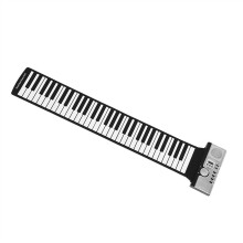 61 Key Roll Up Piano Keyboard with Speakers, Silicone Portable Electronic Keyboard for Beginners