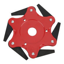 Freischneider-Trimmerkopf, verbesserte Universal-Rasentrimmerklingen aus Metall, wendbares Design, 6 Zähne, verbesserte Version, flexible Rotation,