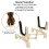 Lightweight Foldable Violin Stand with Protective Sponge Padding and Compact Storage (Beige) 5