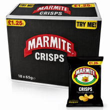 18 x Golden Wonder Marmite Crisps 65g