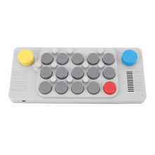 15 Key Portable Piano Keyboard Compact Rechargeable with Headphone Jack for Travel and Practice