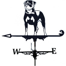 Black Stainless Steel Garden Weather Vane Retro Metal Outdoor Decoration for Roof Farm Yard