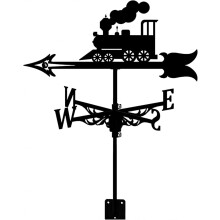 Weather Vane Stainless Steel Roof Mount AllWeather Resistant Outdoor Garden Wind Direction Indicator