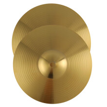 2pcs Brass Crash Cymbals for Drum Set with Bright Clear Sound for Jazz Beginners and Pros