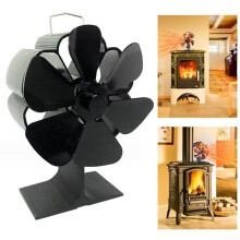 Wood Stove Fan Heat Powered with 6 Blades, SelfPowered Fireplace Fan for Buddy Heater and Wood Burner