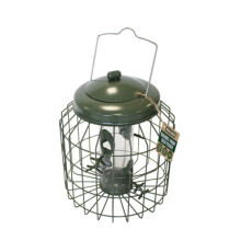 Wing & Wild Heavy Duty Squirrel Proof Bird Feeder for Seed 29cm - Metal Caged Seed Feeder, 4 Ports