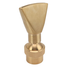 Adjustable Copper Fan Shaped Fountain Nozzle G1.5in for Garden or Park with Even Water Spray