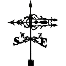 Metal Rooftop Weathervane with Accurate Wind Direction Indicator for Garden and Yard Decor Ref: 6534