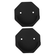 2 Pack Shower Curtain Rod Holders No Drill Wall Mount Adhesive Brackets for Bathroom