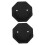 2 Pack Shower Curtain Rod Holders No Drill Wall Mount Adhesive Brackets for Bathroom 1