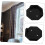 2 Pack Shower Curtain Rod Holders No Drill Wall Mount Adhesive Brackets for Bathroom 2