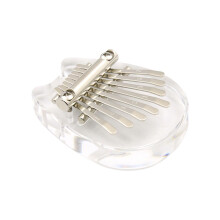 8 Key Acrylic Kalimba Thumb Piano for Beginners Kids Adults, Clear Resonant Tone, Portable Handheld Size
