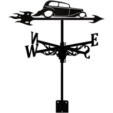 Weather Vane Durable Metal RustResistant Wind Direction Indicator for Roof Garden Outdoor Decor