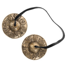 Tibetan Tingsha Cymbals Brass Pair with Clear Resonant Tone for Meditation Yoga and Mindfulness