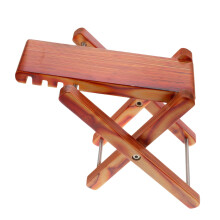Guitar Footrest Adjustable Height Solid Wood Folding Stool for Classical and Acoustic Guitar Players