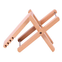 Wooden Guitar Foot Stool with Four Height Adjustment Foldable Footrest for Daily Practice